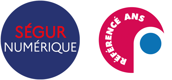 logos des labels : Ségur numérique et Référencé ANS